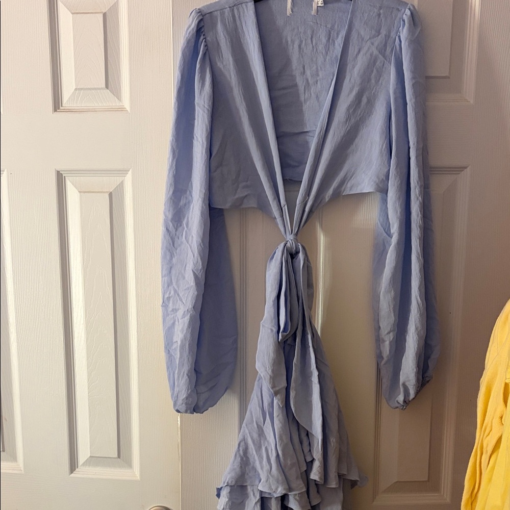 Princess Polly Light Blue Cutout Romper